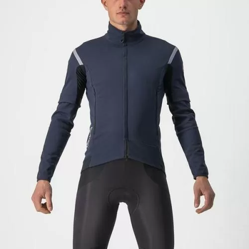 Castelli Perfetto RoS 2 Convertible Jacket - Savile Blue/Silver Gray
