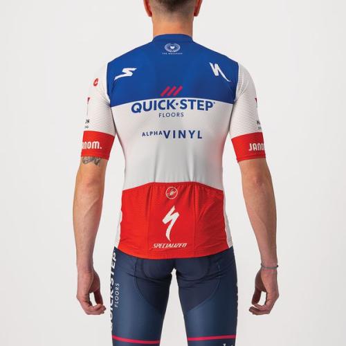 Preview: Castelli Quick-Step Alpha Vinyl Competizione Jersey - French Champion