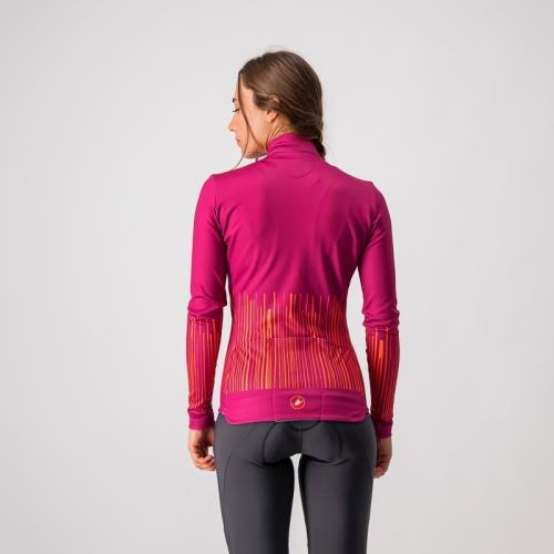 Preview: Castelli Sorpresa Jersey FZ - Magenta/Orange