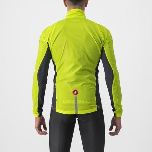 Preview: Castelli Squadra Stretch Jacket - Electric Lime/Dark Gray