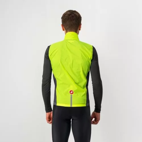 Castelli Squadra Stretch Vest - Yellow Fluo/Dark Gray