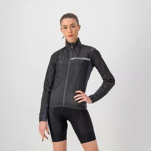 Castelli Squadra Stretch W Jacket - Light Black/Dark Gray