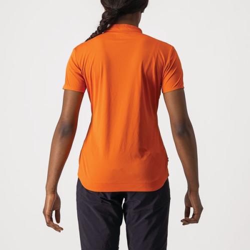 Preview: Castelli Tech 2 W Polo - Orange Rust