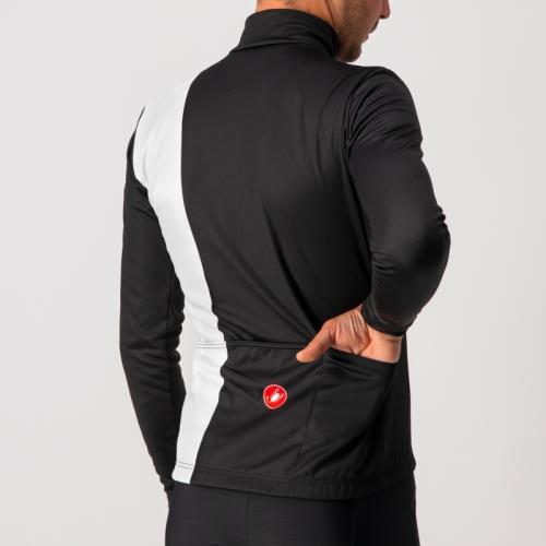 Preview: Castelli Traguardo Jersey FZ - Light Black/White