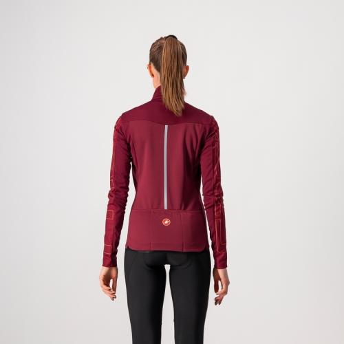 Preview: Castelli Transition W Jacket - Bordeaux/Brilliant Pink