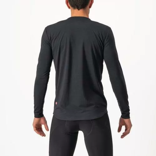 Castelli Unlimited Merino Long Sleeve - Light Black/Nickel Gray