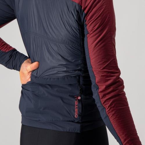 Preview: Castelli Unlimited Puffy Jacket - Bordeaux/Savile Blue-Indigo