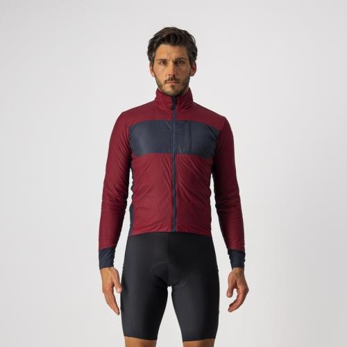 Preview: Castelli Unlimited Puffy Jacket - Bordeaux/Savile Blue-Indigo
