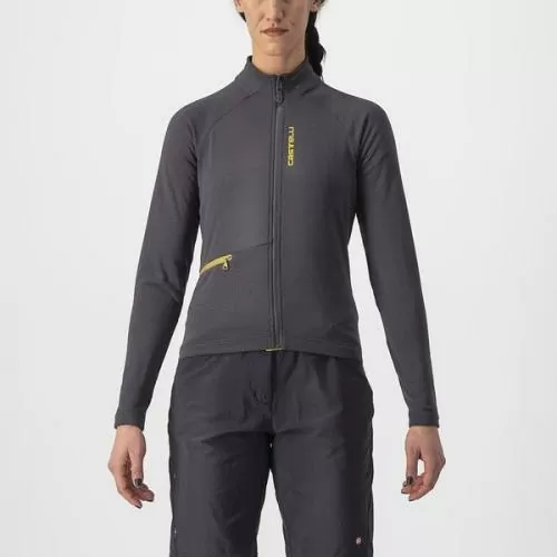 Castelli Unlimited Trail W Jersey - Dark Gray/Goldenrod