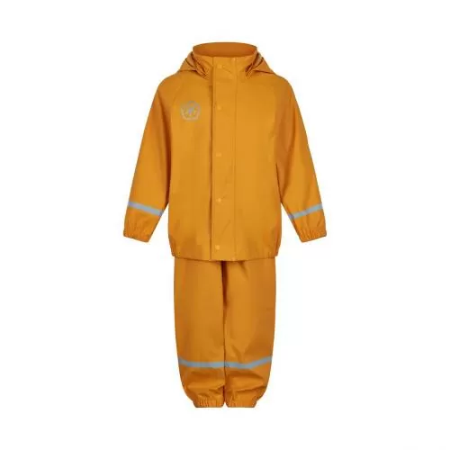 Color Kids Regen Anzug solid PU Set - Cadium Yellow