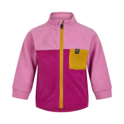 Color Kids Baby fleece Colorblock Jacket - Fuchsia Pink