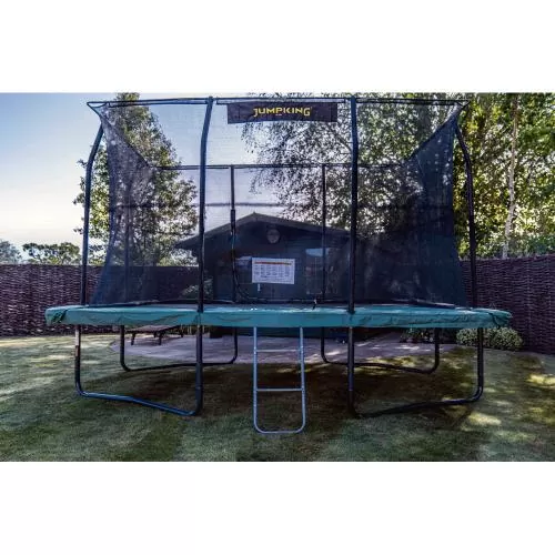 Jumpking Trampolin rect. Deluxe 244x366cm - black