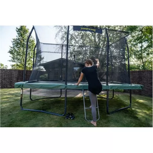 Jumpking Trampolin rect. Deluxe 244x366cm - black