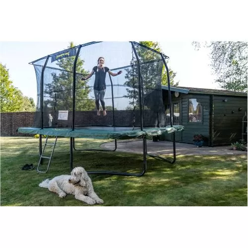 Jumpking Trampolin rect. Deluxe 244x366cm - black