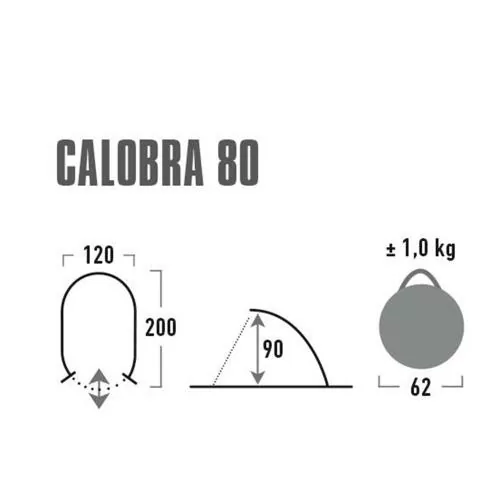 High Peak Strandmuschel Calobra 80 - grau