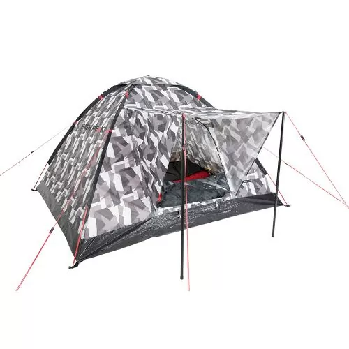 High Peak Zelt Beaver 3 camouflage - grau weiss