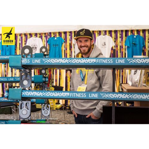 Gibbon Slackrack Fitness Webbing - blue