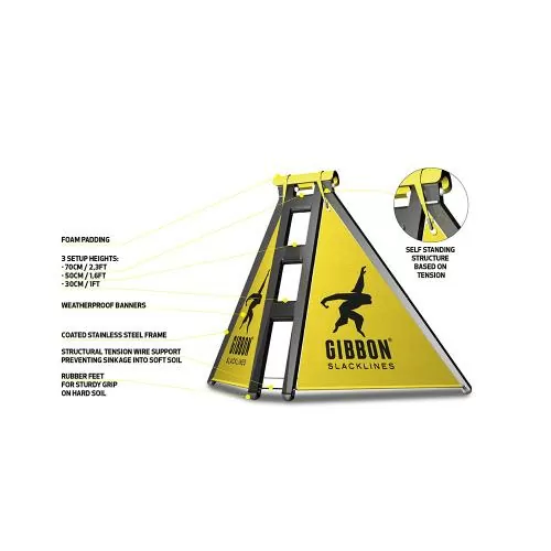 Gibbon Slack frame - yellow black