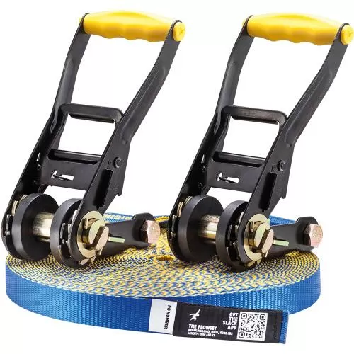 Gibbon Slackline Flow Line Treewear Set - blue