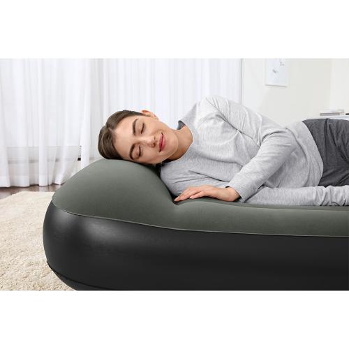 Bestway TriTech Queensize-Luftbett mit i ntegrierter Elektropumpe 203x152x30 cm - schwarz