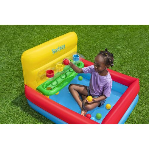 Preview: Bestway Bällebad Sort 'n Play mit 15 Spi elbällen 104 x 94 x 61 cm - blau rot