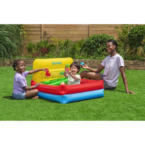 Bestway Bällebad Sort 'n Play mit 15 Spi elbällen 104 x 94 x 61 cm - blau rot