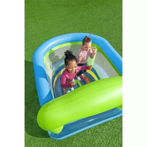 Bestway Jump-O-Rama aufblasbare Hüpfburg 170 cm x 158 cm x 127 cm - blau grün
