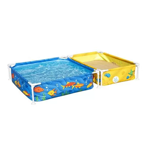 Bestway My First Frame Pool mit Sandkast en - blau gelb