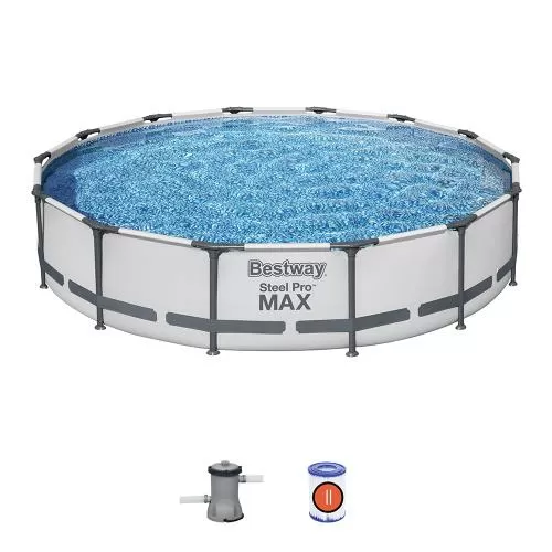 Bestway Steel Pro MAX Above Ground Pool Set 4.27 m x 84 cm - grey