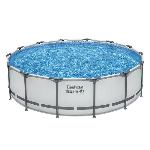 Bestway Steel Pro MAX Above Ground Pool Set Round 4.27 m x 1.07 m - grey