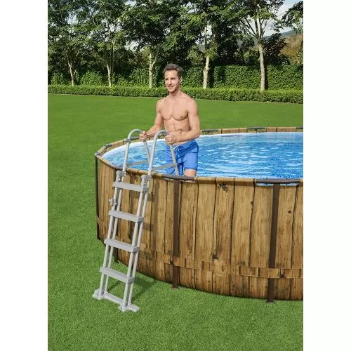 Bestway Power Steel Swim Vista Series II Above Ground Pool Set 549 x 122 cm - brown
