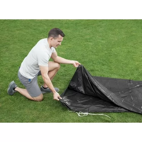 Bestway Round Pool Cover for 3.66 m Abo ve Ground Pools - black