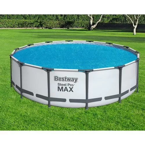 Bestway PE-Solarabdeckplane 417 cm, rund - blau