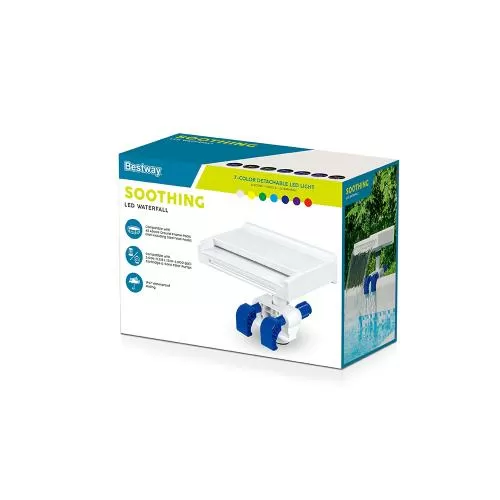 Bestway Soothing LED Pool Waterfall round - white blue