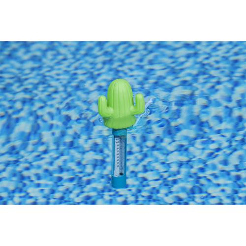 Preview: Bestway schwimmendes Poolthermometer Kak tus - blau grün