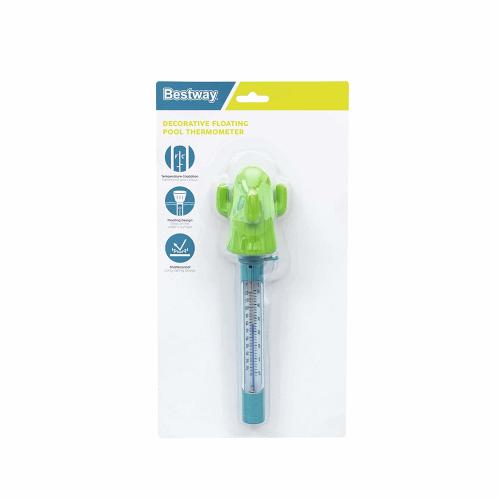 Preview: Bestway schwimmendes Poolthermometer Kak tus - blau grün