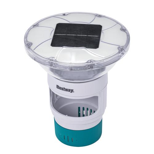 Preview: Bestway SolarGlow LED-Chemikaliendosiere r mit 4-Farben-Licht - weiss