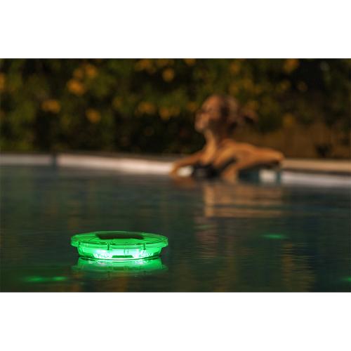 Preview: Bestway SolarGlow LED-Chemikaliendosiere r mit 4-Farben-Licht - weiss
