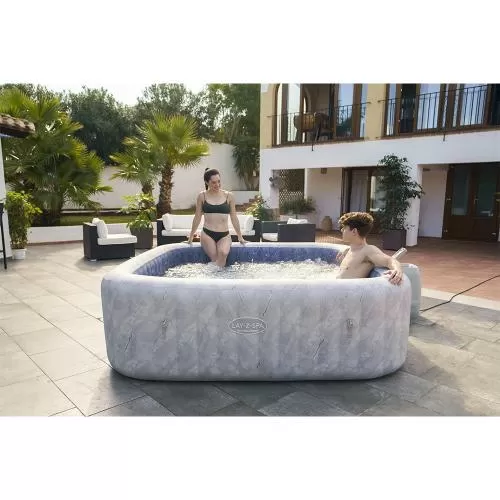Bestway LAY-Z-SPA Energiespar-Whirlpool San Fran cisco HydroJet Pro, mit App-Steuerung - grau