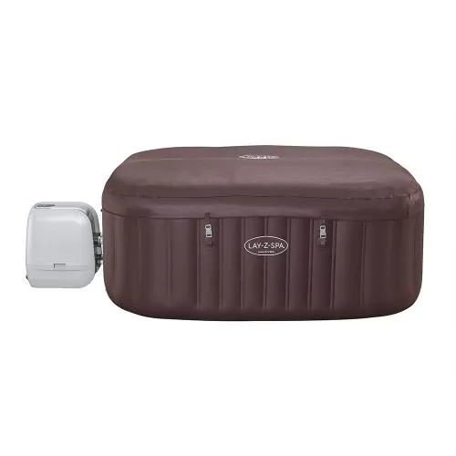 Bestway Lay-Z-Spa Maldives Energy-Efficient Smar t HydroJet Pro Inflatable Hot Tub w. App - brown