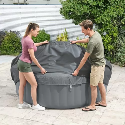 Bestway Lay-Z-Spa EnergySense Thermal Round Hot Tub Cover 2.16 m x 80 cm - grey