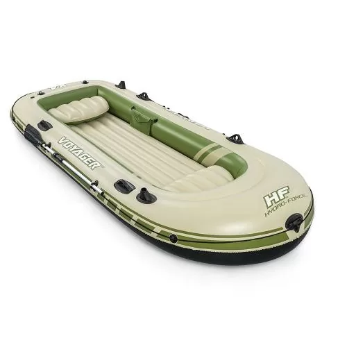 Bestway Hydro Force Voyager X4 Aufblasbares 4-Pe rsonen Schlauchboot Set 350 x 145 cm - navy