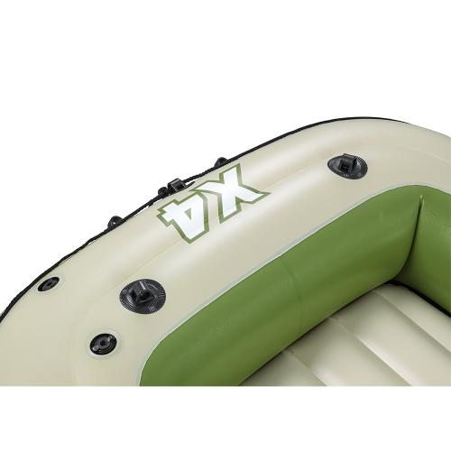 Bestway Hydro Force Voyager X4 Inflatable 4-Pers on Raft set 350 x 145 cm - navy
