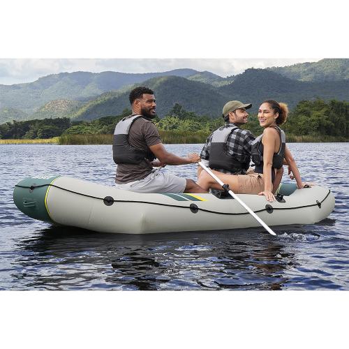 Preview: Bestway Hydro-Force Schlauchboot Komplett-Set Ra nger Elite X3 295 x 130 x 46 cm - grau