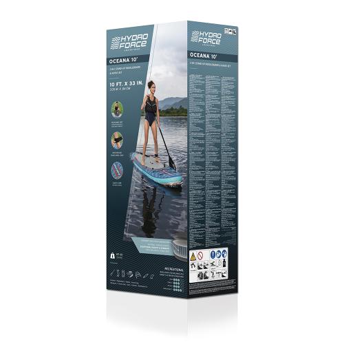 Preview: Bestway Hydro Force Oceana 2-in-1 SUP & Kayak Set 305 x 84 x 15 cm - gray blue