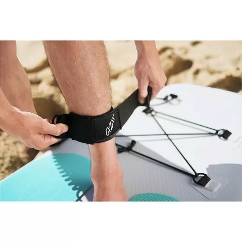 Bestway Hydro-Force Aqua Glider Inflatable Stand -Up Paddleboard Set - white blue