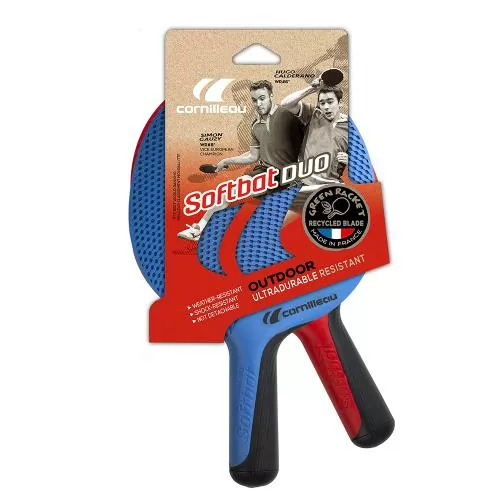 Cornilleau Tischtennisschläger Softbat D uo - blau rot