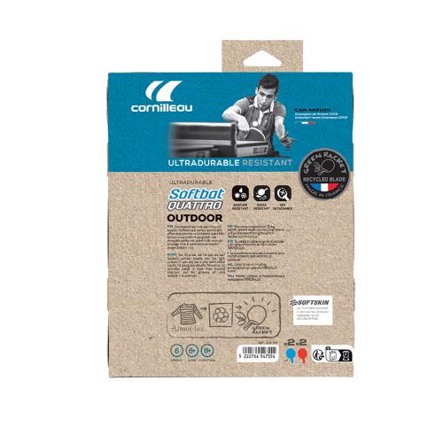 Cornilleau Table tennis rackets Softbat  Quattro - blue red
