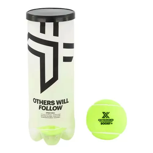 Oxdog Boost+ Padel Ball Dose (3 Stk.) - gelb