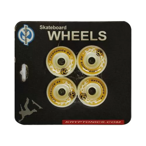 Kryptonics Skateboard Rollen Set Classic (4 Stk.) - weiss